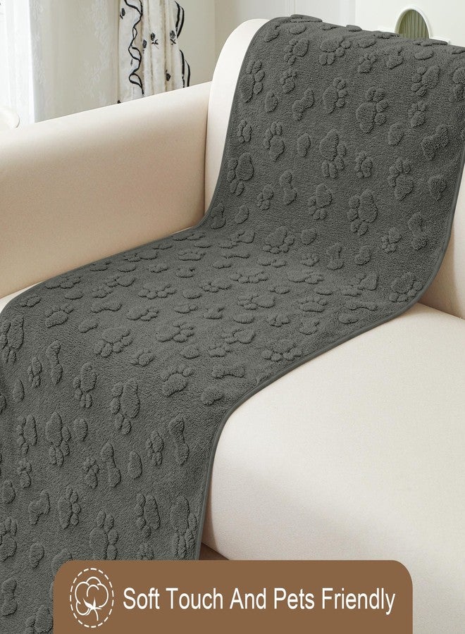 Foxdecor Dog Couch Cover Protector, Sofa Covers for Pets Washable, Anti-Slip Dog Cover for Couch, Reusable Pet Sofa Cover Furniture Covers for Pets. (Grey, 28" x 70") - Image 2